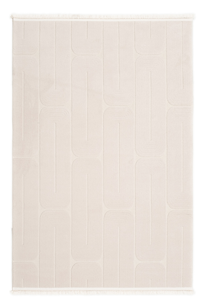 Bej Jenerio Dokuma Tabanlı İskandinav Halı