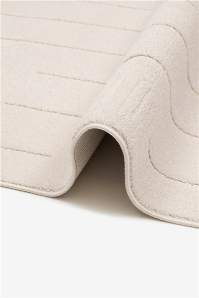 Bej Jenerio Dokuma Tabanlı İskandinav Halı