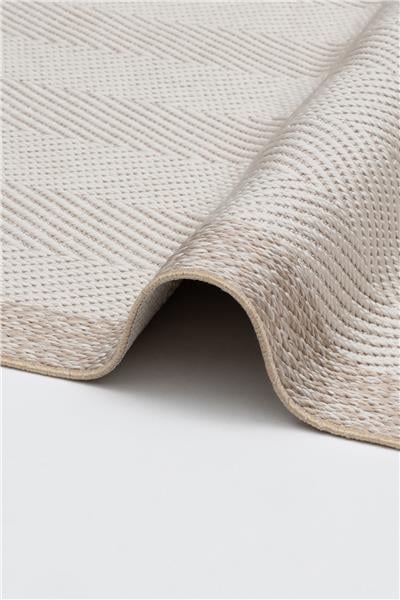 Bej Kolay Temizlenen Hasır Doku Balık Sırtı Sisal Halı
