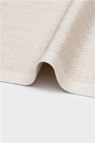 Bej Kolay Temizlenen Hasır Doku Balık Sırtı Sisal Halı