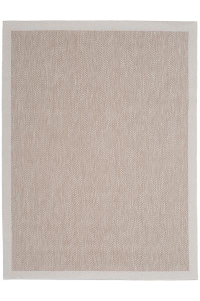 Bej Kolay Temizlenen Hasır Doku Balık Sırtı Sisal Halı