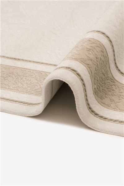 Bej Vellora Elara Çerçeveli Akrilik Halı