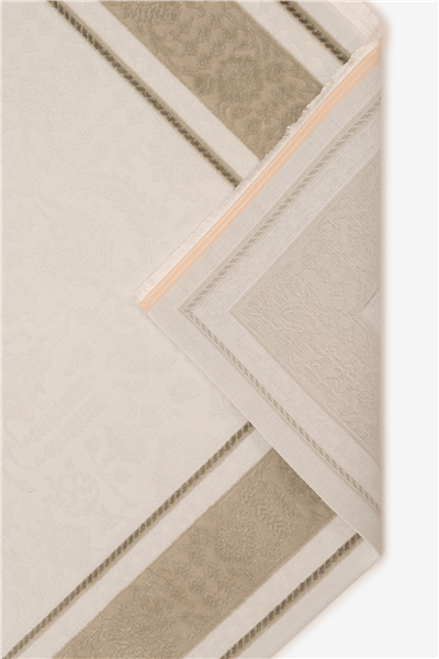 Bej Vellora Elara Çerçeveli Akrilik Halı