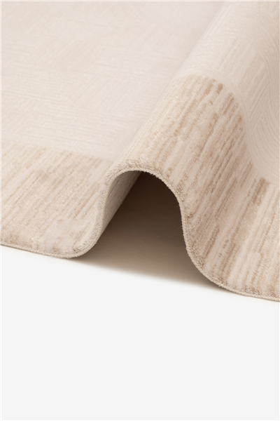 Bej Vellora Frame Çerçeveli Akrilik Halı