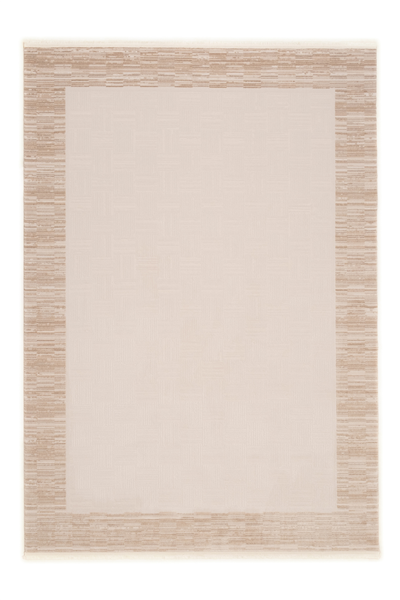 Bej Vellora Frame Çerçeveli Akrilik Halı