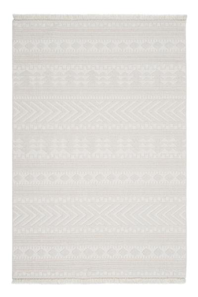 Bej Yumuşak Dokulu Kilim Desen İskandinav Halı