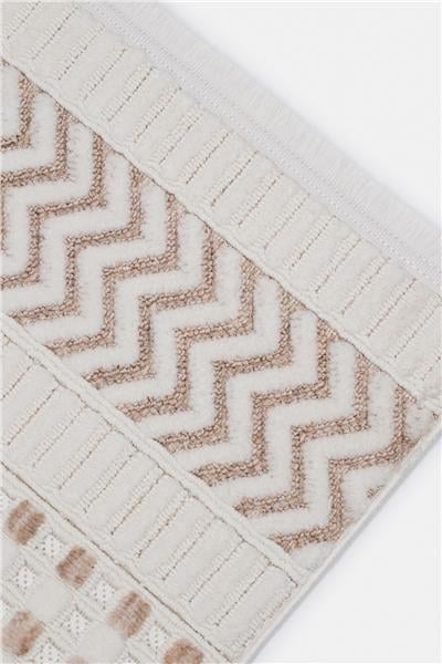 Bej Yumuşak Dokulu Modern İskandinav Halı