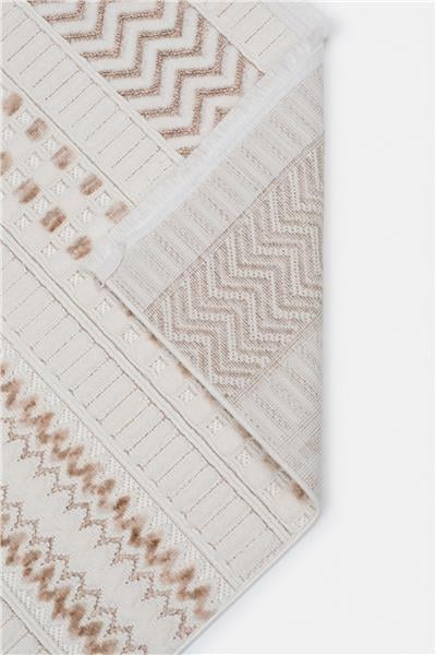 Bej Yumuşak Dokulu Modern İskandinav Halı