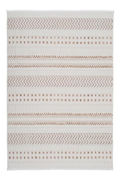 Bej Yumuşak Dokulu Modern İskandinav Halı