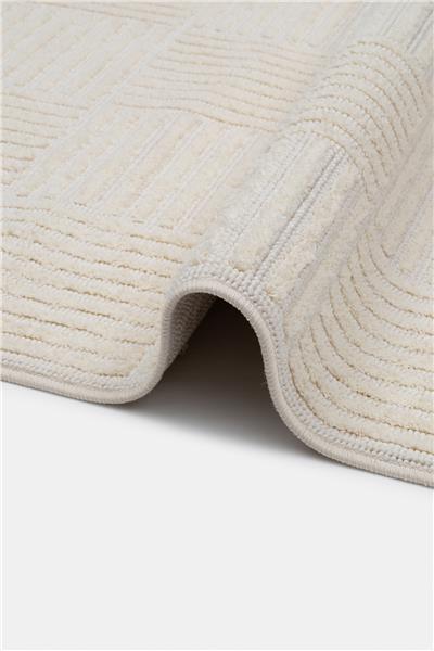 Bej Yumuşak Tuşeli Modern Lupi Kesme Halı