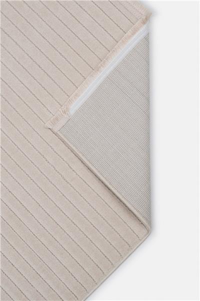 Bej Yumuşak Tuşeli Modern Petra Kesme Halı