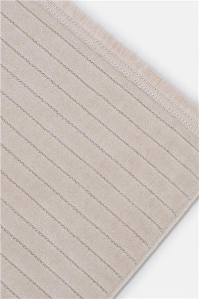 Bej Yumuşak Tuşeli Modern Petra Kesme Halı