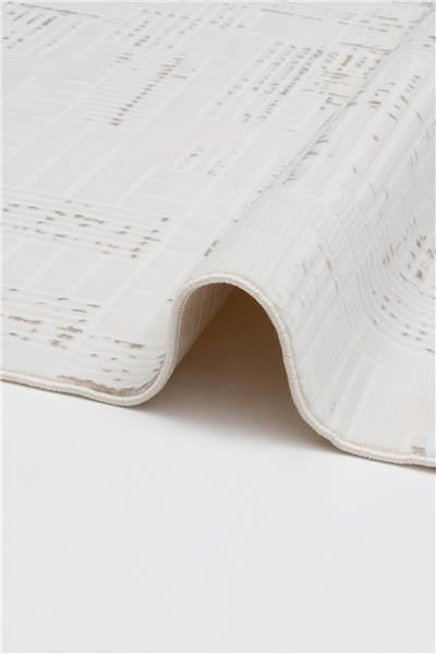 Bej Yumuşak Ve Parlak Tuşeli Makinede Yıkanabilir Saten Bambu Halı