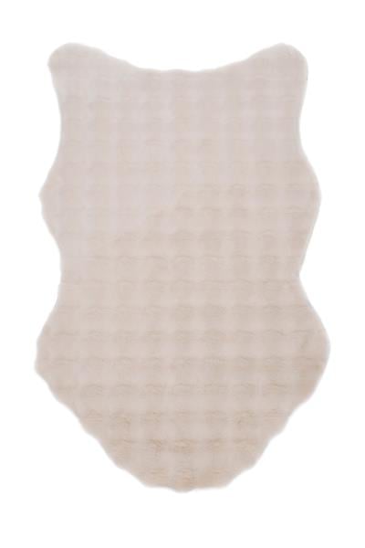 Buble Bej Saggy Makinede Yıkanabilir Peluş Post Halı