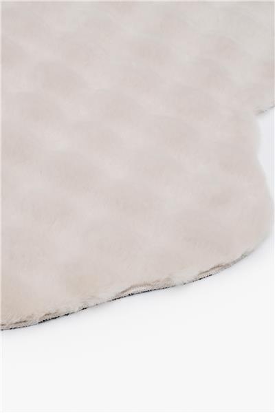 Buble Bej Saggy Makinede Yıkanabilir Peluş Post Halı