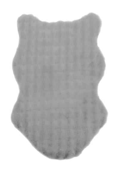 Buble Gri Saggy Makinede Yıkanabilir Peluş Post Halı