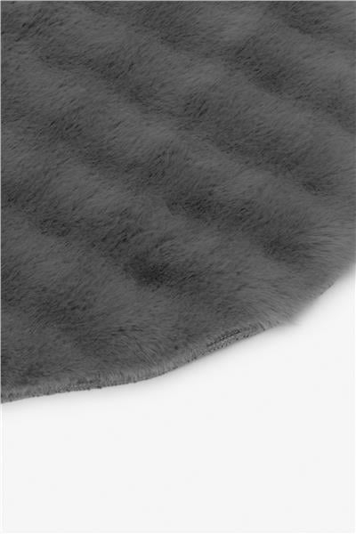 Buble Siyah Saggy Makinede Yıkanabilir Peluş Post Halı