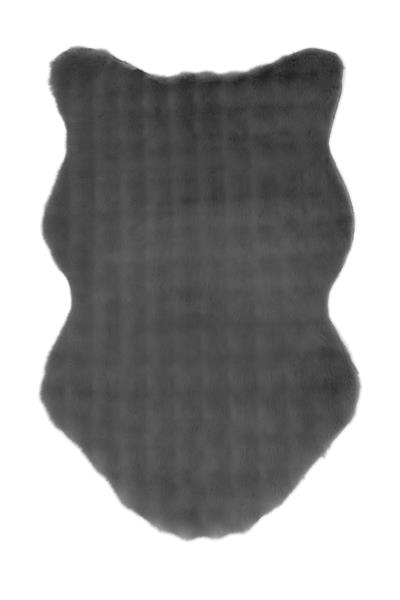 Buble Siyah Saggy Makinede Yıkanabilir Peluş Post Halı