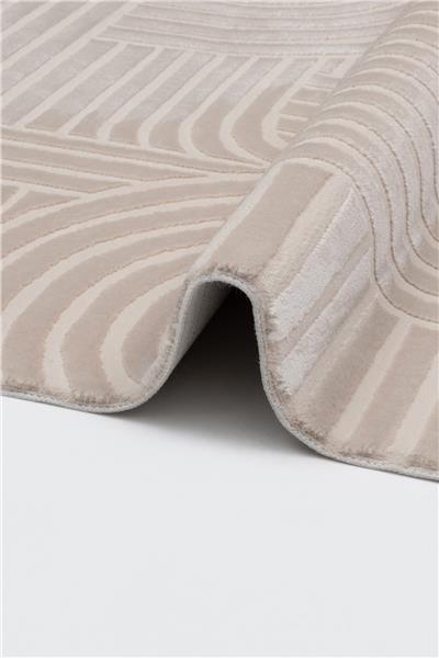 Cashmira Bej Etnik Desen Kaymaz Tabanlı Antibakteriyel Bohem Halı