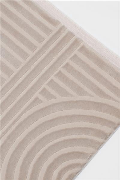 Cashmira Bej Etnik Desen Kaymaz Tabanlı Antibakteriyel Bohem Halı