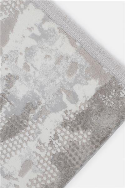 Cashmira Gri Desenli Kaymaz Taban Dikdörtgen Halı