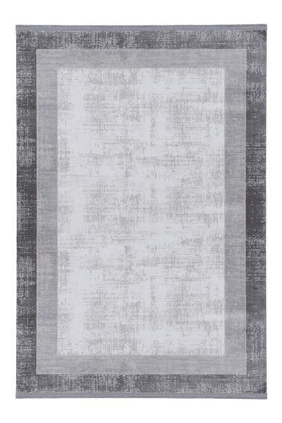 Akrilik Gri Şerit Detay Antibakteriyel Halı