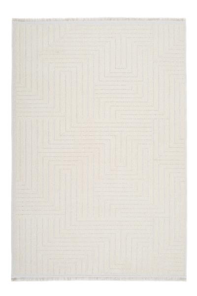 Ekru Yumuşak Dokuma Kesme Perla Halı