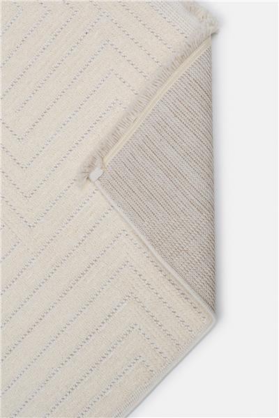 Ekru Yumuşak Dokuma Kesme Perla Halı