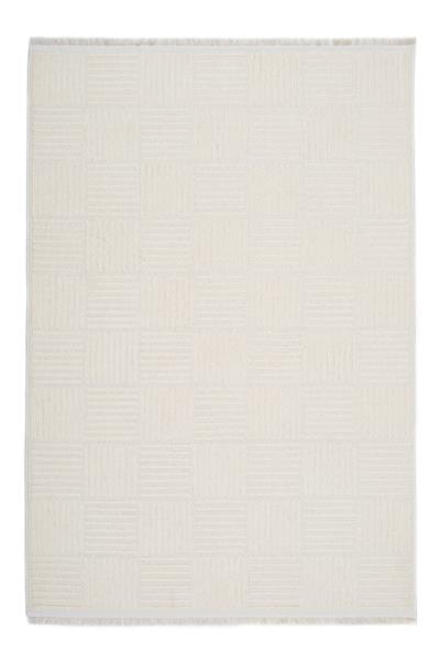 Ekru Yumuşak Tuşeli Modern Lupi Kesme Halı