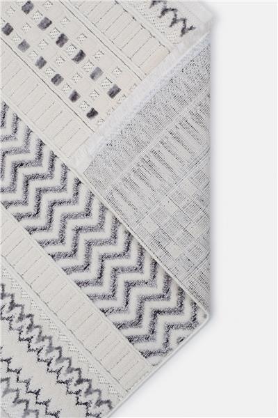 Gri Antialerjik İskandinav Kesme Halı