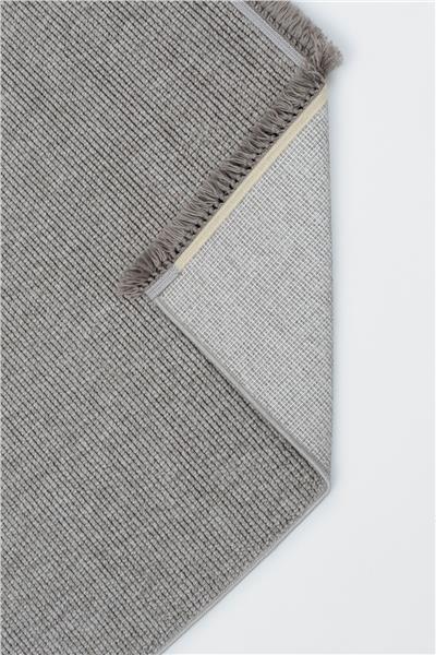 Bukle Gri Antialerjik İskandinav Kesme Halı