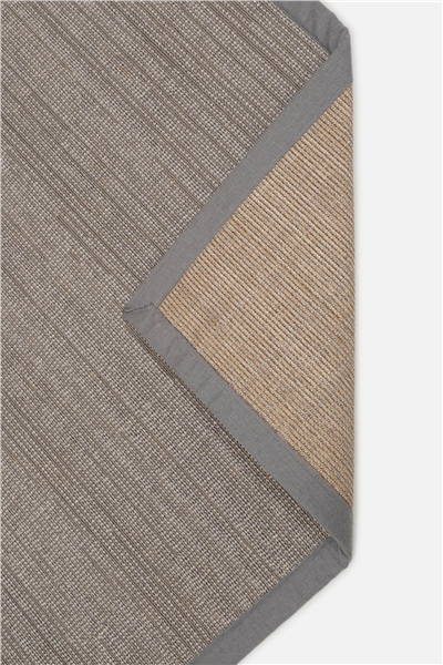Gri Bordürlü Antialerjik Dikdörtgen Sisal Halı