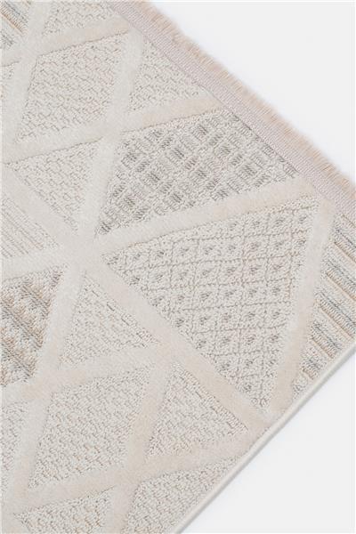 Gri Dokulu Modern İskandinav Halı