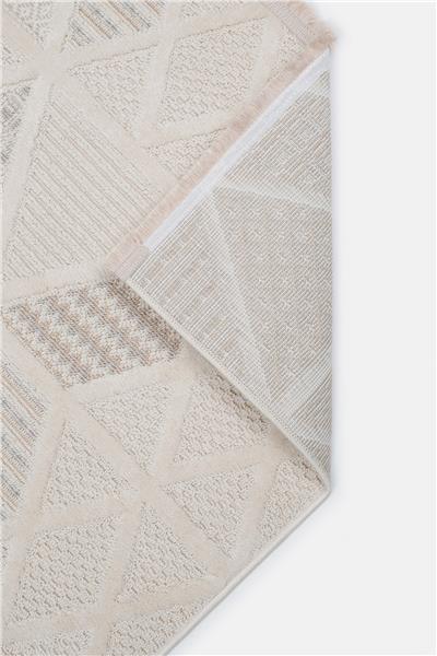 Gri Dokulu Modern İskandinav Halı