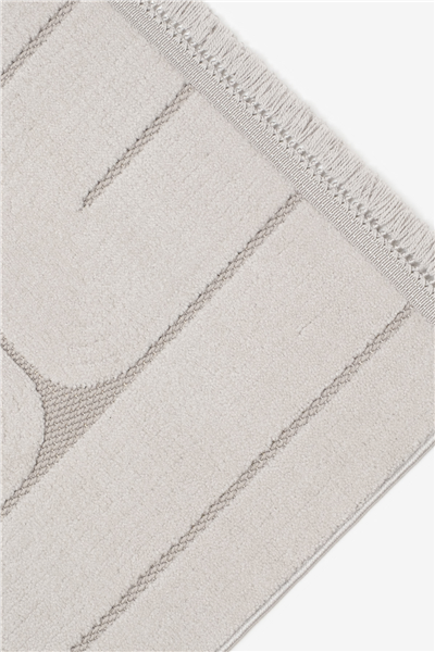 Gri Jenerio Dokuma Tabanlı İskandinav Halı