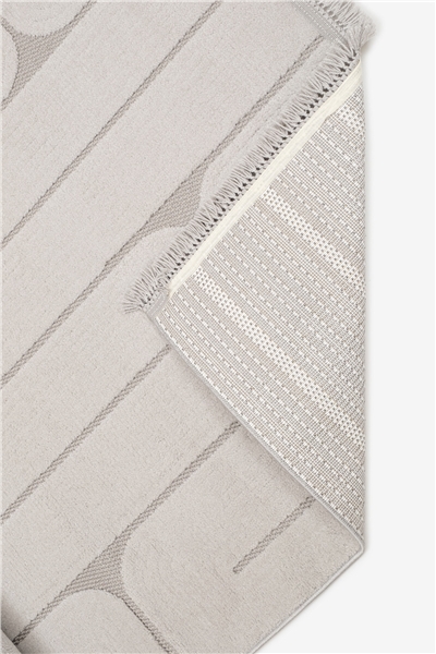 Gri Jenerio Dokuma Tabanlı İskandinav Halı