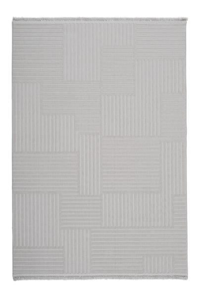 Gri Kabartmalı Yumuşak Dokulu Petra Halı