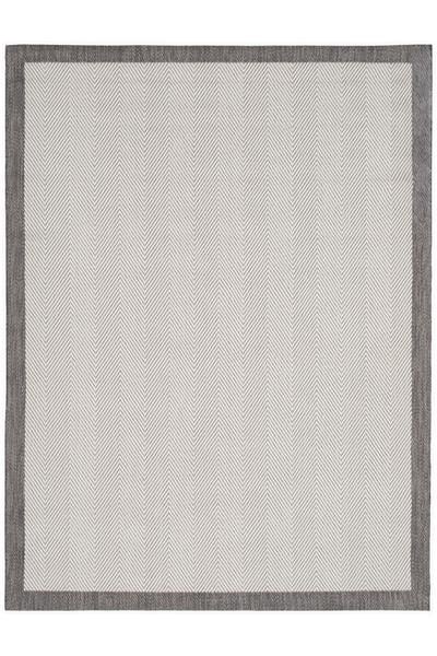 Gri Kolay Temizlenen Hasır Doku Balık Sırtı Sisal Halı