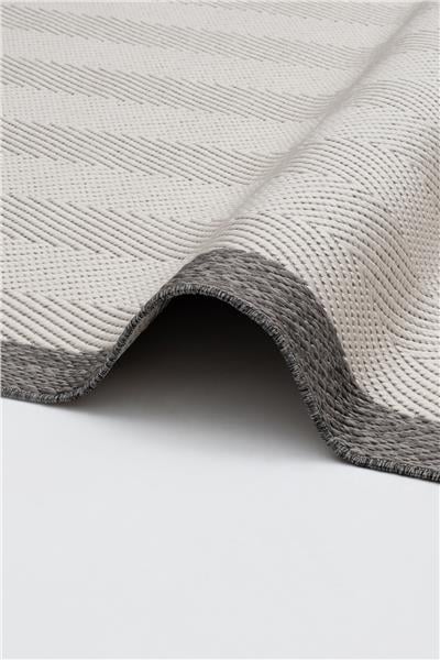 Gri Kolay Temizlenen Hasır Doku Balık Sırtı Sisal Halı