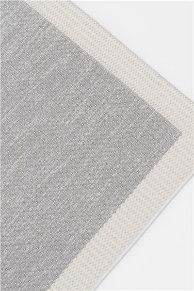 Gri Kolay Temizlenen Hasır Doku Sisal Halı