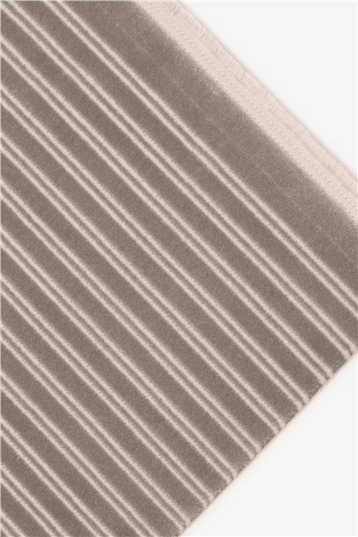 Gri Vellora Axis Geometrik Çizgi Desenli Akrilik Halı