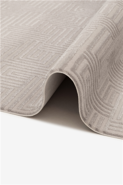 Gri Vellora Axis Geometrik Desen Akrilik Halı