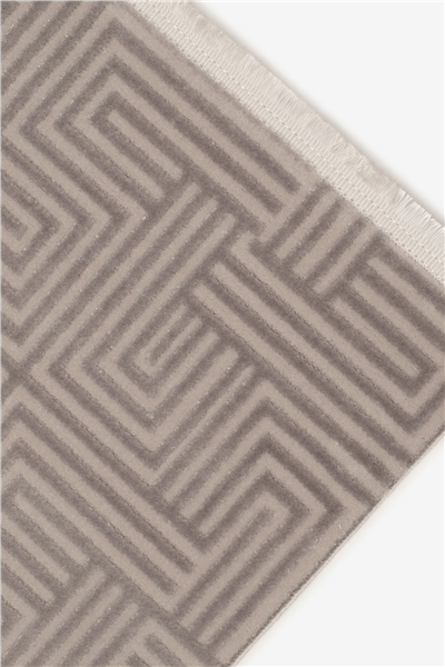 Gri Vellora Axis Geometrik Desen Akrilik Halı