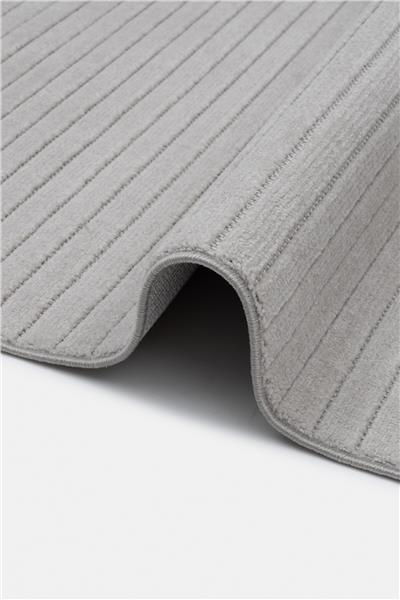 Gri Yumuşak Tuşeli Modern Petra Kesme Halı