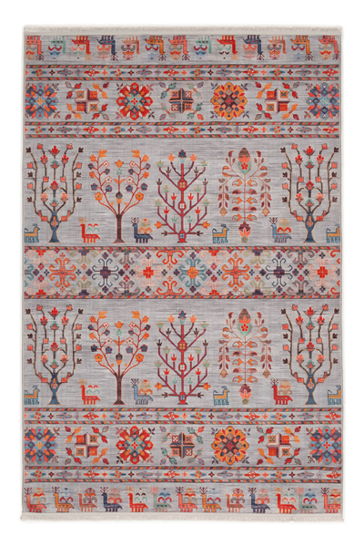 Gri Zamanın İzi Modern Vintage Sisal Halı