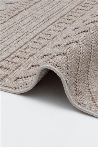 Kahverengi Yumuşak Dokulu Kilim Desen İskandinav Halı