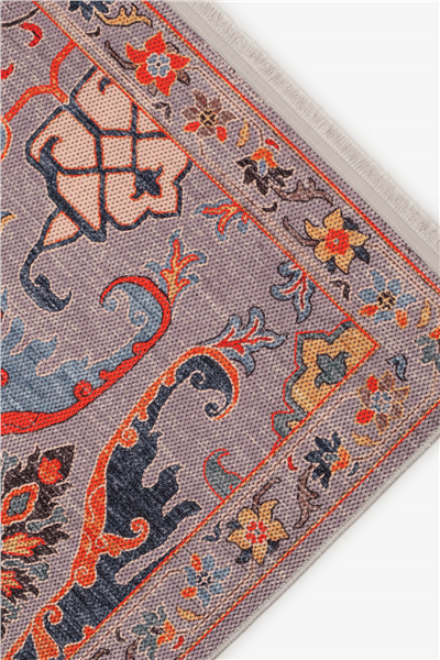 Koyu Gri Zamanın İzi Modern Vintage Sisal Halı