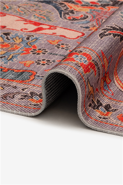Koyu Gri Zamanın İzi Modern Vintage Sisal Halı