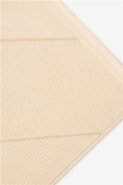 Krem Alegra Prisma Geometrik Desen Akrilik Halı