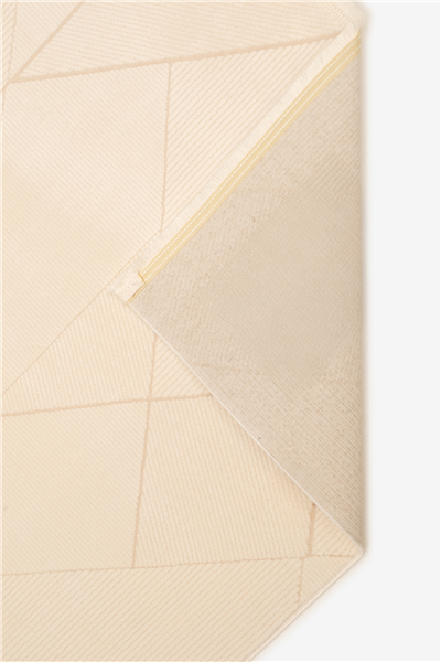 Krem Alegra Prisma Geometrik Desen Akrilik Halı